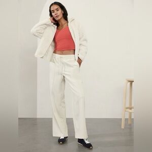 Athleta Endeavor Cream Wide Leg Pants